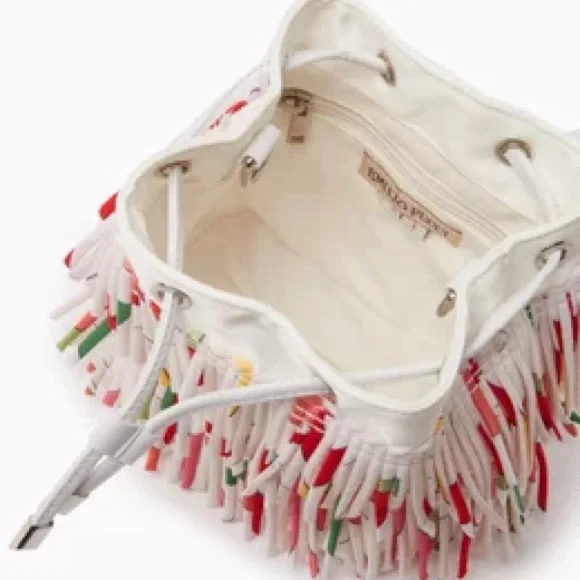 Stylish White and Red Fringe Bag(KIDS) - Picture 2 of 8